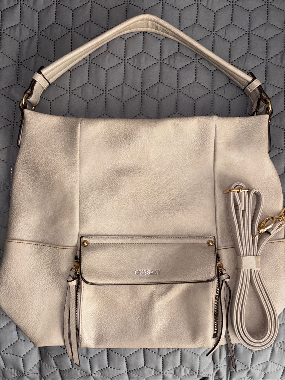 Gussaci Woman’s Italian Taupe Purse